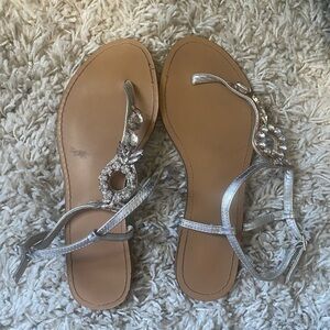 Wedding jeweled sandals